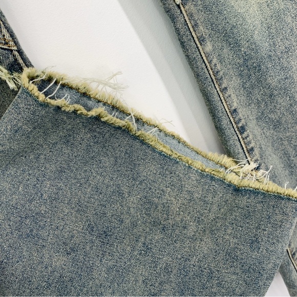 Aelfric Eden Jeans Sz 28 Blue Bootcut Flare Fringe Y2K Festival Boho Streetwear - Picture 9 of 10